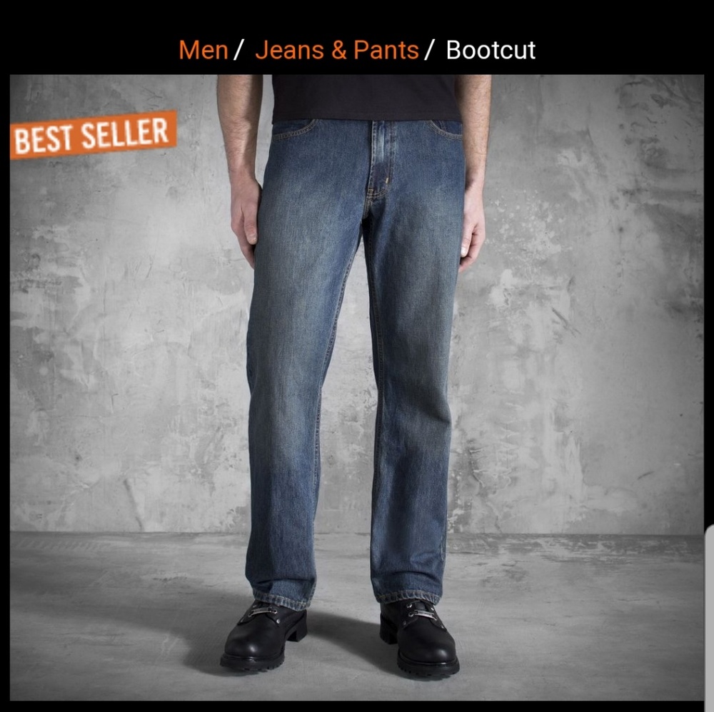 Harley Davidson bootcut Jean's pants